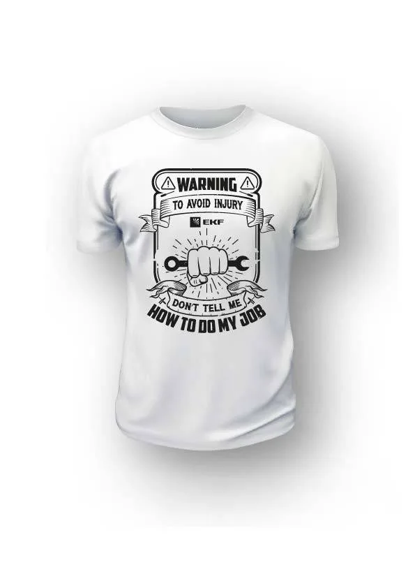 Футболка белая Avoid injury XL Футболка белая Avoid injury XL
