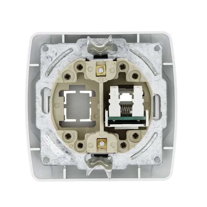 Розетка RJ-45 1-мест. бел. Мадрид EKF PROxima Розетка RJ-45 1-мест. бел. Мадрид EKF PROxima