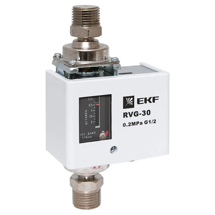 Реле перепада давления EKF RVG-30-0,2-2 (0,2 МПа) Реле перепада давления EKF RVG-30-0,2-2 (0,2 МПа)