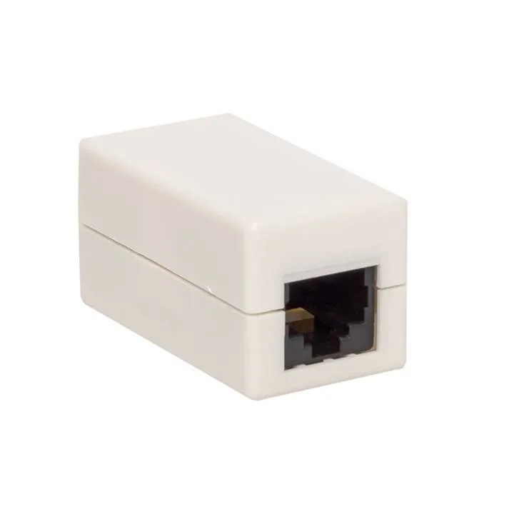 Адаптер проходной TERACOM Cat.5E неэкранированный RJ45-RJ45 белый Адаптер проходной TERACOM Cat.5E неэкранированный RJ45-RJ45 белый