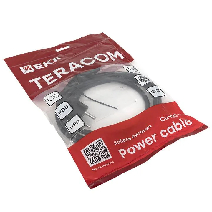 Кабель питания TERACOM для PDU IEC 60320 C13 - CEE 7/7 (Schuko) сечение 3x1,5мм2 250В 10A длина 2,0 метра Кабель питания TERACOM для PDU IEC 60320 C13 - CEE 7/7 (Schuko) сечение 3x1,5мм2 250В 10A длина 2,0 метра