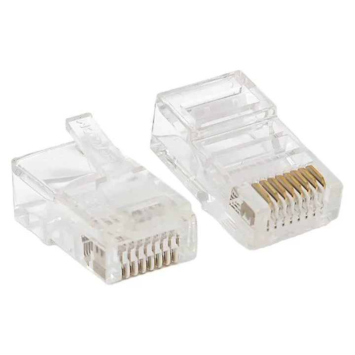 Коннектор RJ-45 TERACOM неэкранированный 8P8C Cat.5E универсальный (упак.10шт) Коннектор RJ-45 TERACOM неэкранированный 8P8C Cat.5E универсальный (упак.10шт)