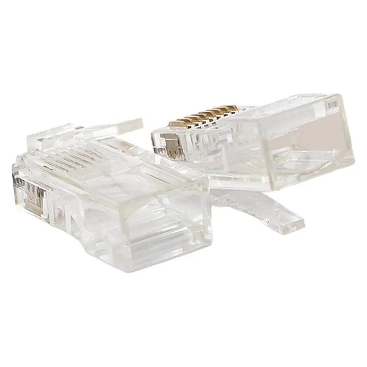 Коннектор RJ-45 TERACOM неэкранированный 8P8C Cat.5E универсальный (упак.50шт) Коннектор RJ-45 TERACOM неэкранированный 8P8C Cat.5E универсальный (упак.50шт)