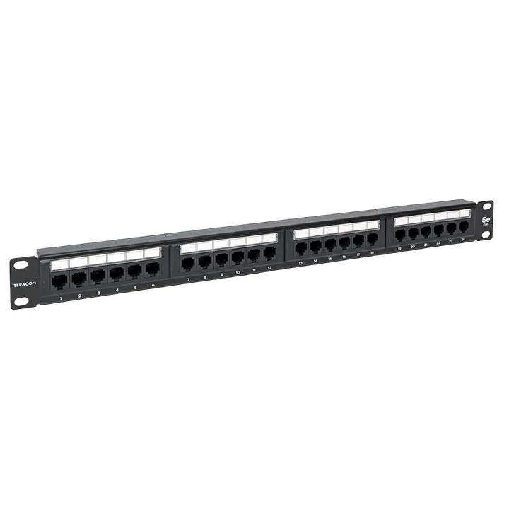 Патч-панель TERACOM 19'' Cat.5E 1U неэкранированная UTP 24 порта RJ-45 110 IDC Патч-панель TERACOM 19'' Cat.5E 1U неэкранированная UTP 24 порта RJ-45 110 IDC