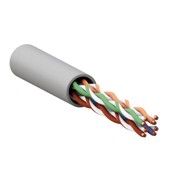 Кабель витая пара TERACOM PRO Cat.5E U/UTP 4 пары solid 24AWG оболочка LSZH нг(А)-HF цвет серый (упак. 305м) Кабель витая пара TERACOM PRO Cat.5E U/UTP 4 пары solid 24AWG оболочка LSZH нг(А)-HF цвет серый (упак. 305м)