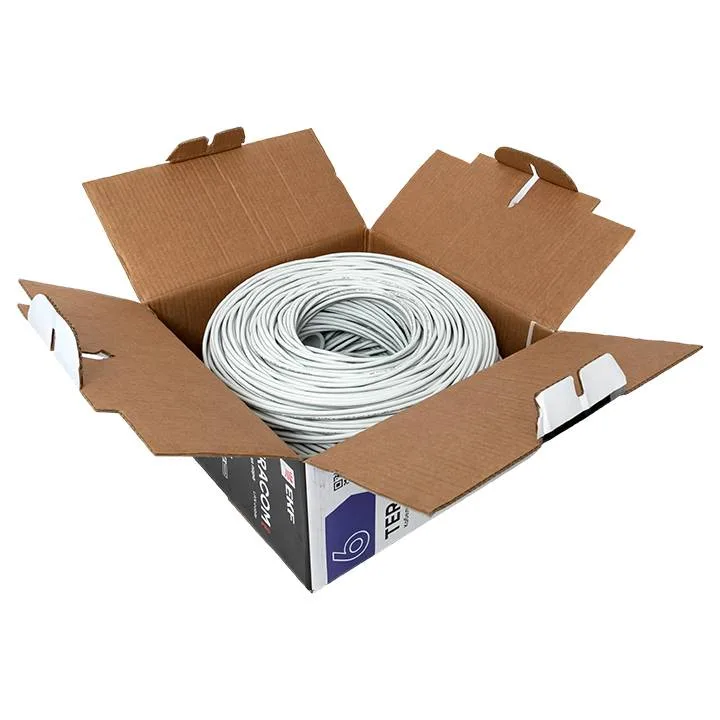 Кабель витая пара TERACOM PRO Cat.6 U/UTP 4 пары solid 23AWG оболочка LSZH нг(А)-HF цвет серый (упак. 305м) Кабель витая пара TERACOM PRO Cat.6 U/UTP 4 пары solid 23AWG оболочка LSZH нг(А)-HF цвет серый (упак. 305м)