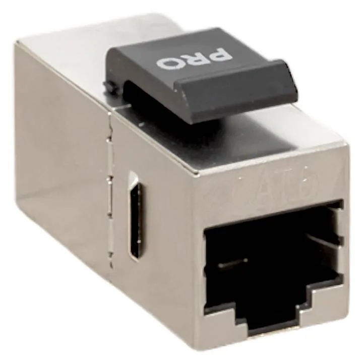 Адаптер проходной TERACOM PRO Cat.6 экранированный RJ45-RJ45 тип Keystone Адаптер проходной TERACOM PRO Cat.6 экранированный RJ45-RJ45 тип Keystone