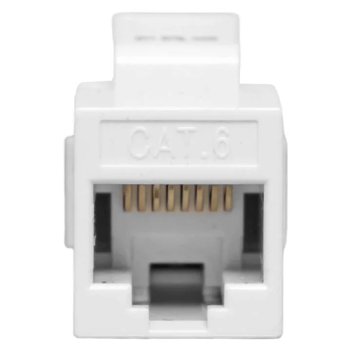 Адаптер проходной TERACOM PRO Cat.6 неэкранированный RJ45-RJ45 тип Keystone белый Адаптер проходной TERACOM PRO Cat.6 неэкранированный RJ45-RJ45 тип Keystone белый