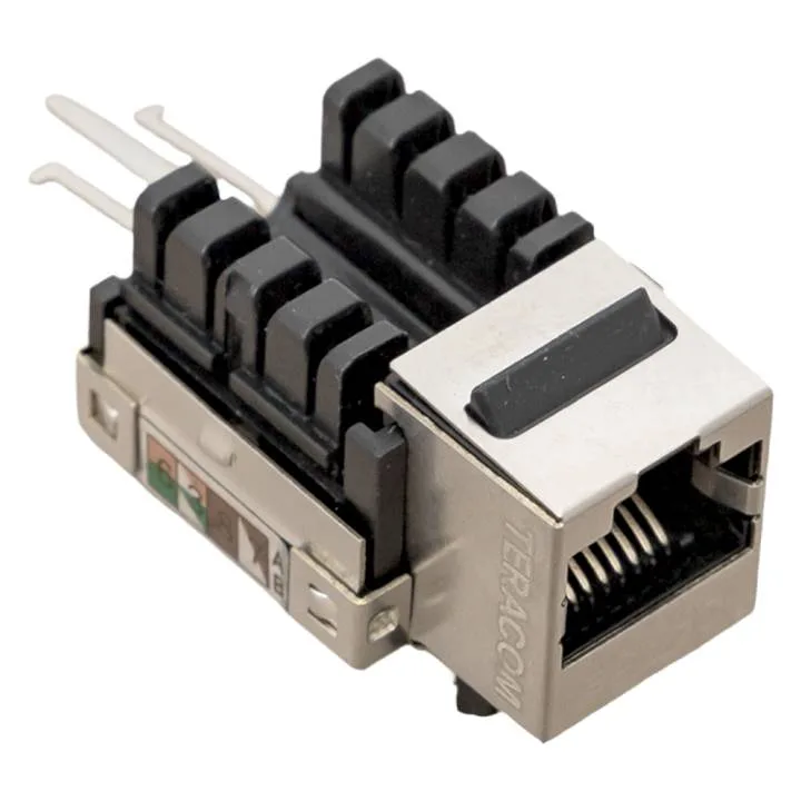 Модуль Keystone розеточный TERACOM PRO Cat.5E RJ-45 экранированный FTP 110 IDC 90 градусов Модуль Keystone розеточный TERACOM PRO Cat.5E RJ-45 экранированный FTP 110 IDC 90 градусов