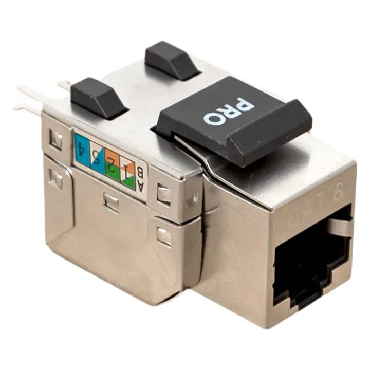Модуль Keystone розеточный TERACOM PRO Cat.6 RJ-45 экранированный FTP 110 IDC 90 градусов Модуль Keystone розеточный TERACOM PRO Cat.6 RJ-45 экранированный FTP 110 IDC 90 градусов