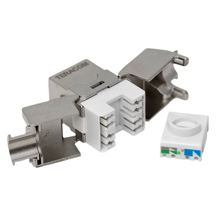 Модуль Keystone TERACOM PRO Cat.5E экранированный STP 110 IDC 180 градусов самозажимной (Toolless) Модуль Keystone TERACOM PRO Cat.5E экранированный STP 110 IDC 180 градусов самозажимной (Toolless)