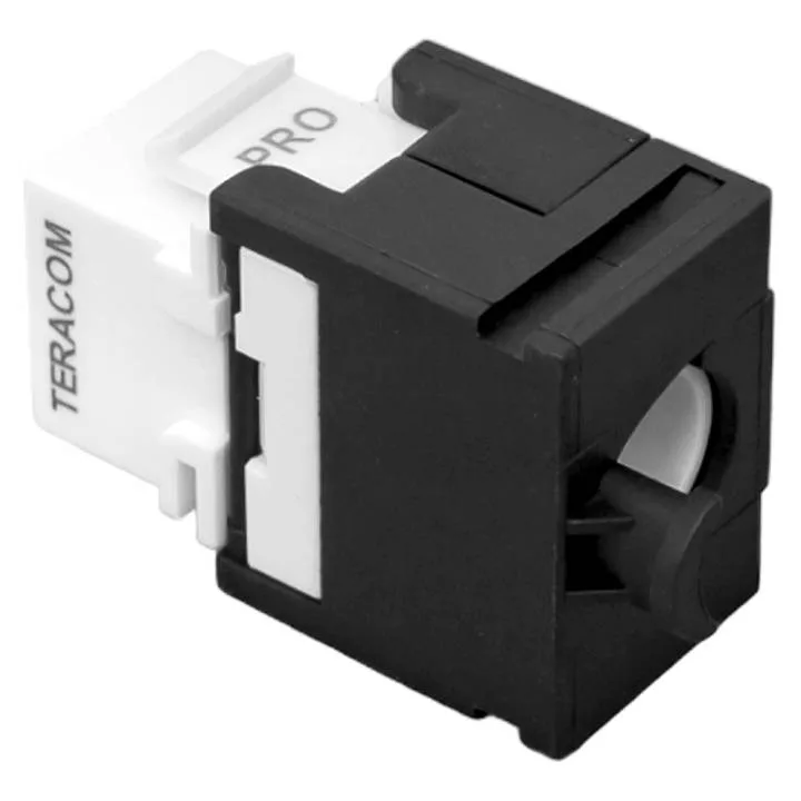 Модуль Keystone TERACOM PRO Cat.5E неэкранированный 110 IDC 180 градусов самозажимной (Toolless) черный Модуль Keystone TERACOM PRO Cat.5E неэкранированный 110 IDC 180 градусов самозажимной (Toolless) черный