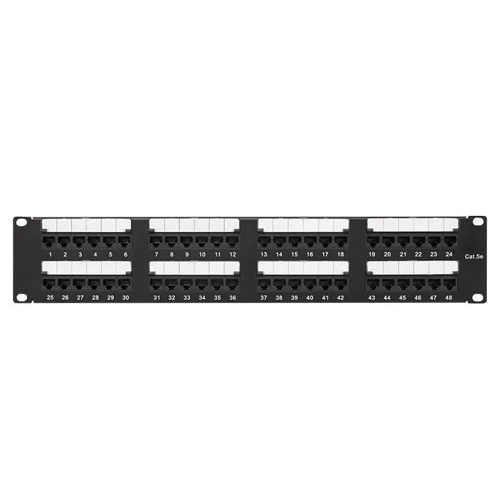 Патч-панель TERACOM PRO 19'' Cat.5E 2U неэкранированная UTP 48 портов RJ-45 Dual IDC Патч-панель TERACOM PRO 19'' Cat.5E 2U неэкранированная UTP 48 портов RJ-45 Dual IDC