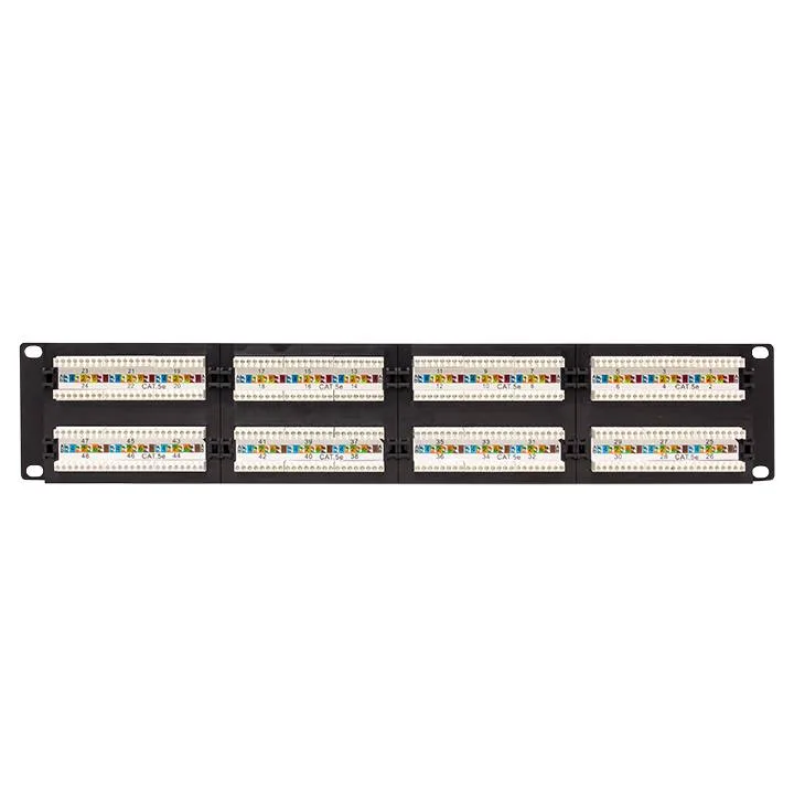 Патч-панель TERACOM PRO 19'' Cat.5E 2U неэкранированная UTP 48 портов RJ-45 Dual IDC Патч-панель TERACOM PRO 19'' Cat.5E 2U неэкранированная UTP 48 портов RJ-45 Dual IDC