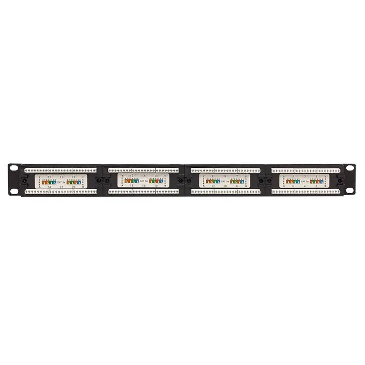Патч-панель TERACOM PRO 19'' Cat.5E 1U неэкранированная UTP 24 порта RJ-45 Dual IDC с органайзером Патч-панель TERACOM PRO 19'' Cat.5E 1U неэкранированная UTP 24 порта RJ-45 Dual IDC с органайзером