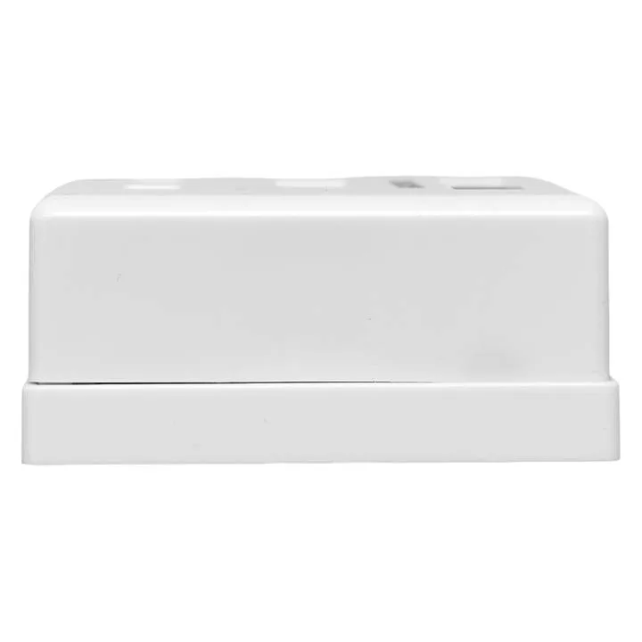 Розетка настенная TERACOM PRO Cat.6 неэкранированная 2 порта RJ-45 Dual IDC белая Розетка настенная TERACOM PRO Cat.6 неэкранированная 2 порта RJ-45 Dual IDC белая