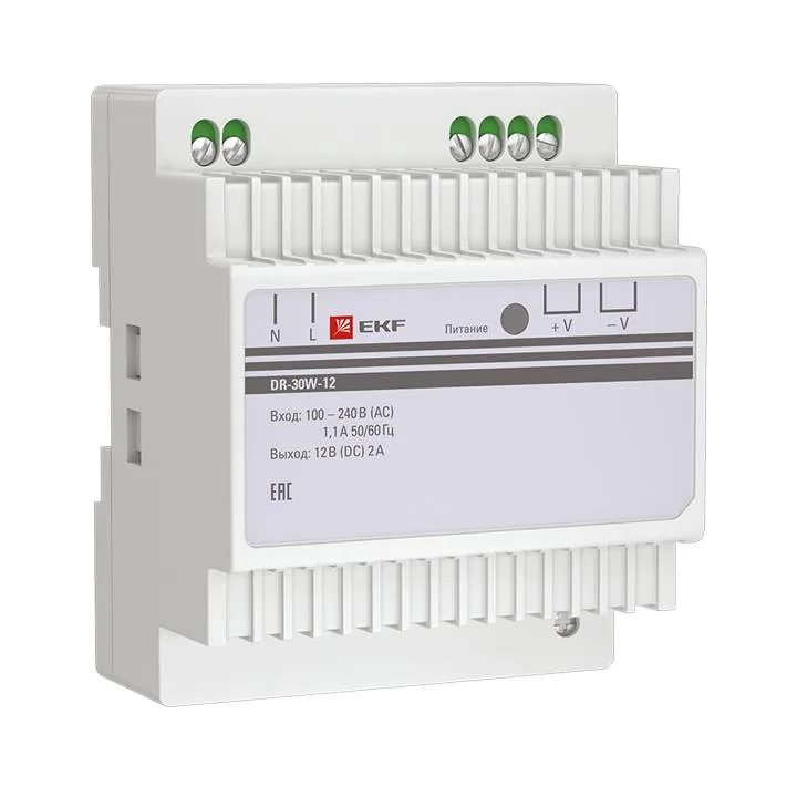 Блок питания 12В DR-30W-12 EKF PROxima Блок питания 12В DR-30W-12 EKF PROxima