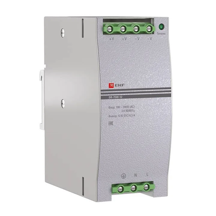 Блок питания 12В DR-75W-12 EKF PROxima Блок питания 12В DR-75W-12 EKF PROxima