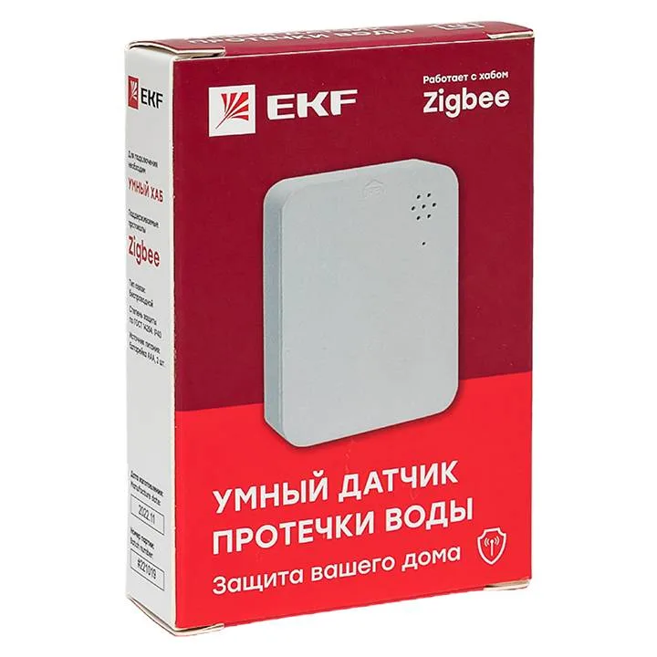 Умный датчик протечки Zigbee EKF Connect Умный датчик протечки Zigbee EKF Connect