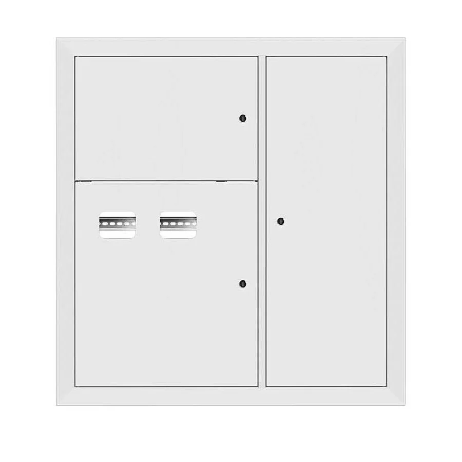 Щит этажный 2 кв. RAL9003 (1000х950х150) EKF Basic Щит этажный 2 кв. RAL9003 (1000х950х150) EKF Basic