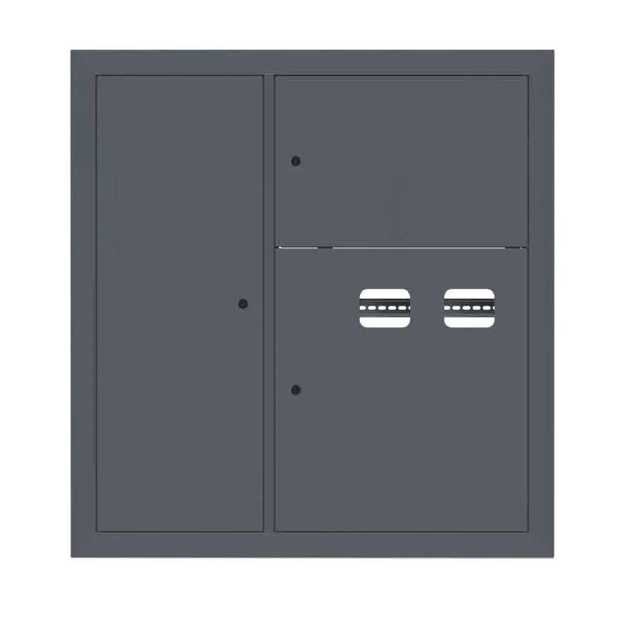 Щит этажный 2 кв. слаботочка слева RAL7016 (1000х950х150) EKF PROxima Щит этажный 2 кв. слаботочка слева RAL7016 (1000х950х150) EKF PROxima