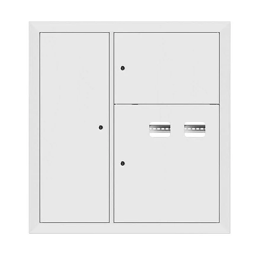 Щит этажный 2 кв. RAL9003 со слаботочным отсеком слева (1000х950х150) EKF PROxima Щит этажный 2 кв. RAL9003 со слаботочным отсеком слева (1000х950х150) EKF PROxima