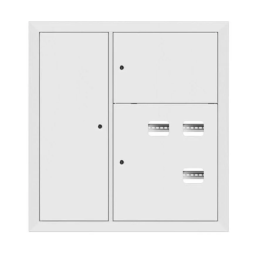 Щит этажный 3 кв. RAL9003 со слаботочным отсеком слева (1000х950х150) EKF PROxima Щит этажный 3 кв. RAL9003 со слаботочным отсеком слева (1000х950х150) EKF PROxima