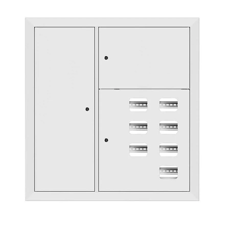 Щит этажный 7 кв. RAL9003 со слаботочным отсеком слева (1000х950х150) EKF PROxima Щит этажный 7 кв. RAL9003 со слаботочным отсеком слева (1000х950х150) EKF PROxima