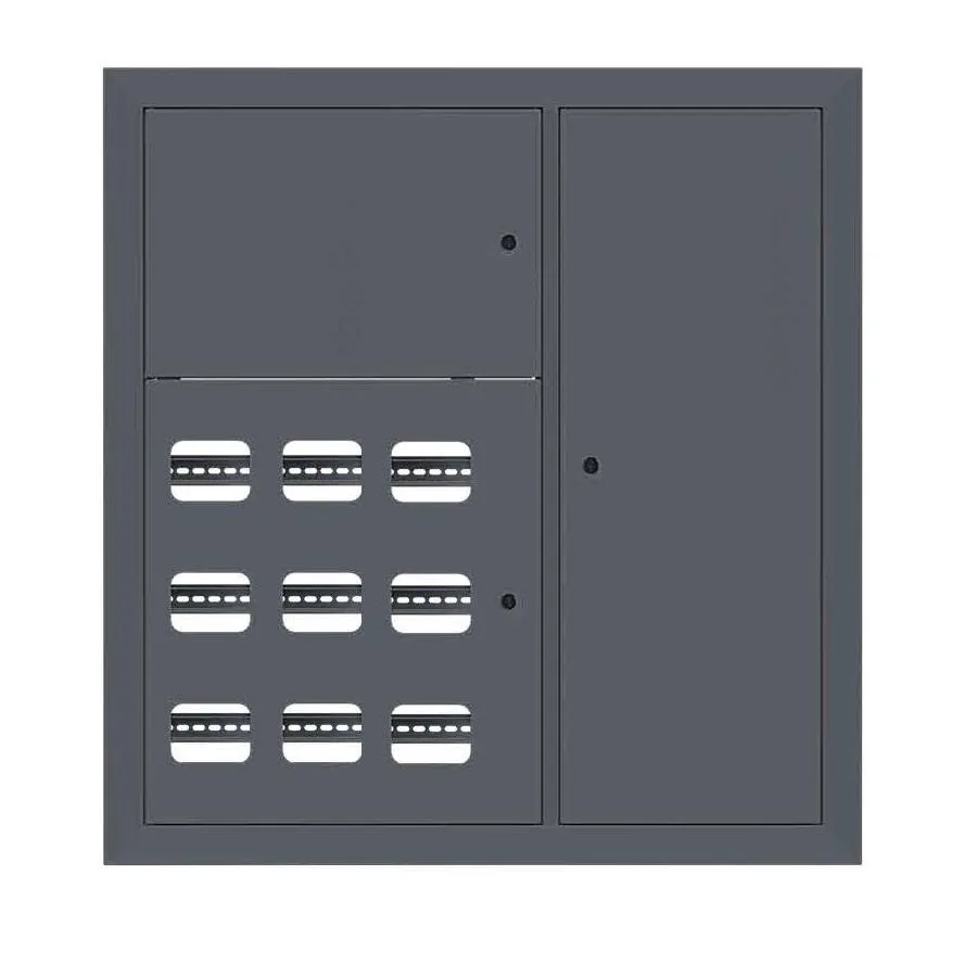 Щит этажный 9 кв. RAL7016 3 окна в ряд по гориз. (1000х950х150) EKF PROxima Щит этажный 9 кв. RAL7016 3 окна в ряд по гориз. (1000х950х150) EKF PROxima
