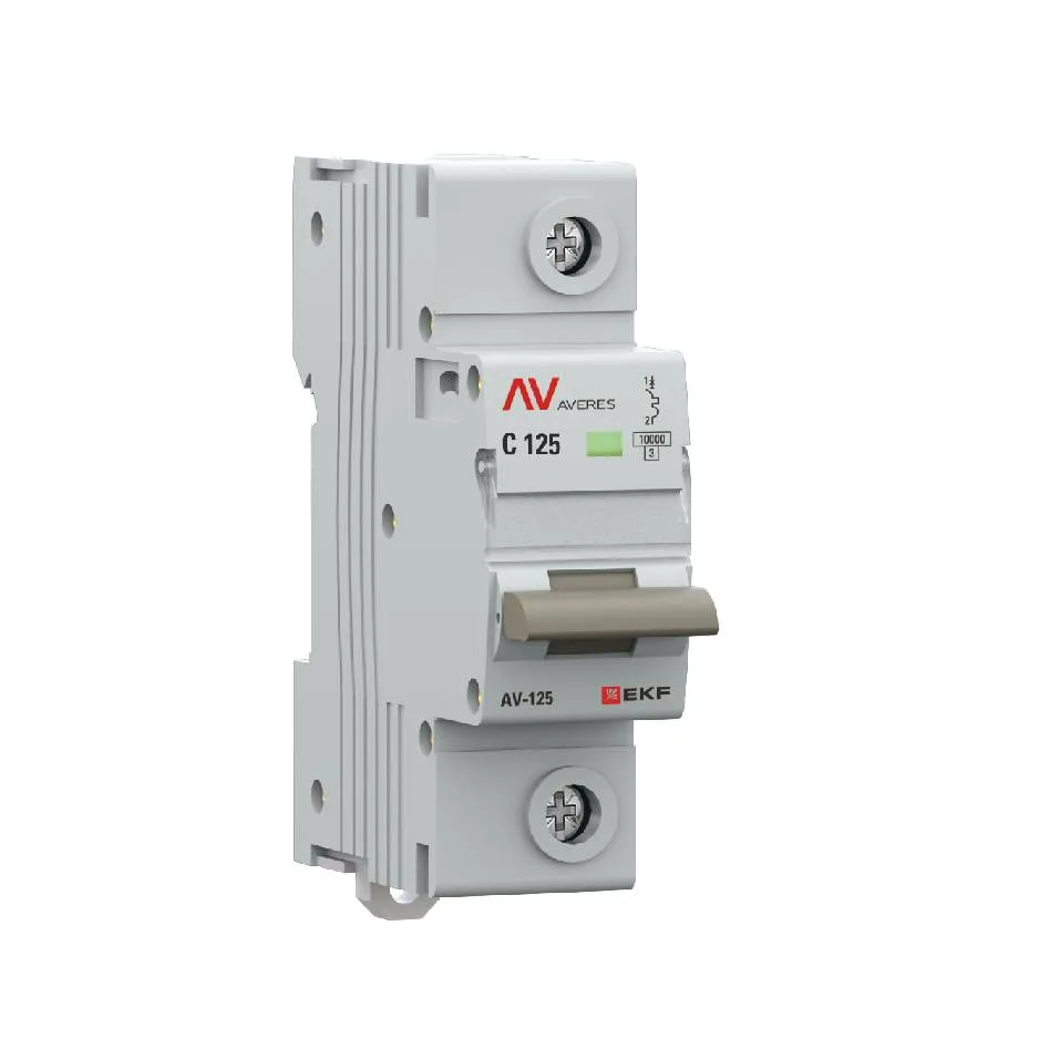 Выключатель автоматический AV-125 1P 125A (C) 10kA EKF AVERES Выключатель автоматический AV-125 1P 125A (C) 10kA EKF AVERES