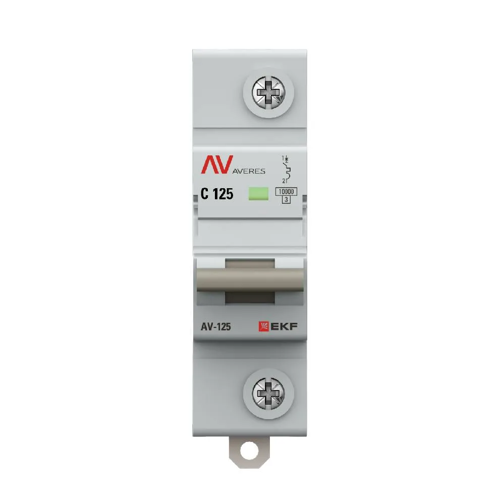 Выключатель автоматический AV-125 1P 125A (D) 10kA EKF AVERES Выключатель автоматический AV-125 1P 125A (D) 10kA EKF AVERES