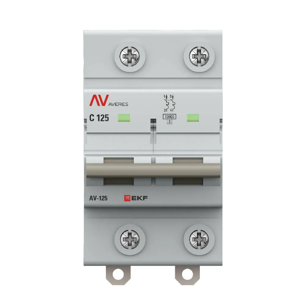 Выключатель автоматический AV-125 2P 125A (D) 10kA EKF AVERES Выключатель автоматический AV-125 2P 125A (D) 10kA EKF AVERES