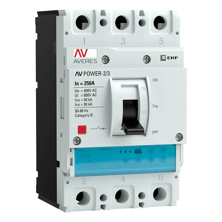 Автоматический выключатель AV POWER-2/4 4Р 250А 50kA ETU2.0 EKF AVERES Автоматический выключатель AV POWER-2/4 4Р 250А 50kA ETU2.0 EKF AVERES
