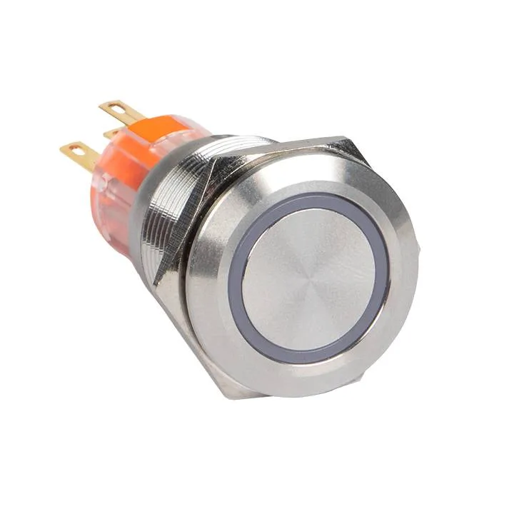 Кнопка S-Pro67 19 мм с фикс. с синей подсв. 24В EKF PROxima Кнопка S-Pro67 19 мм с фикс. с синей подсв. 24В EKF PROxima
