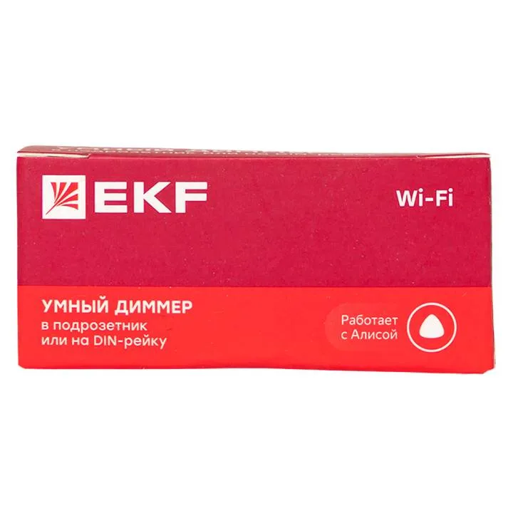 Умный диммер в подрозетник 1-канальный Wi-Fi EKF Connect Умный диммер в подрозетник 1-канальный Wi-Fi EKF Connect
