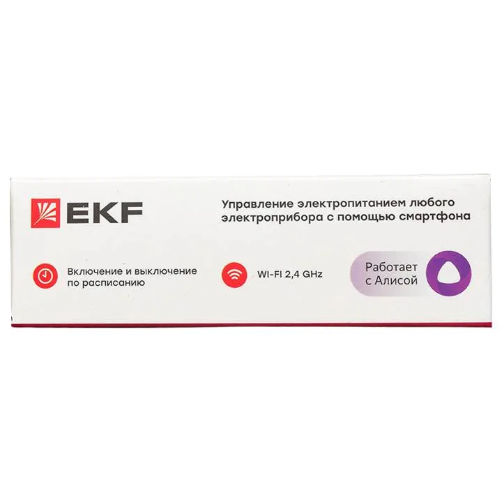Умное реле 10А Wi-FI EKF Connect Умное реле 10А Wi-FI EKF Connect