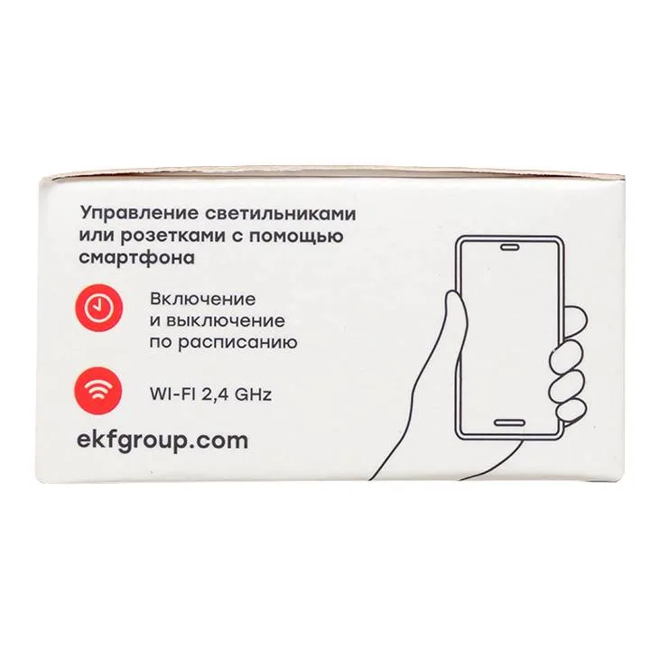 Умное реле в подрозетник 1-канальное Wi-Fi EKF Connect Умное реле в подрозетник 1-канальное Wi-Fi EKF Connect