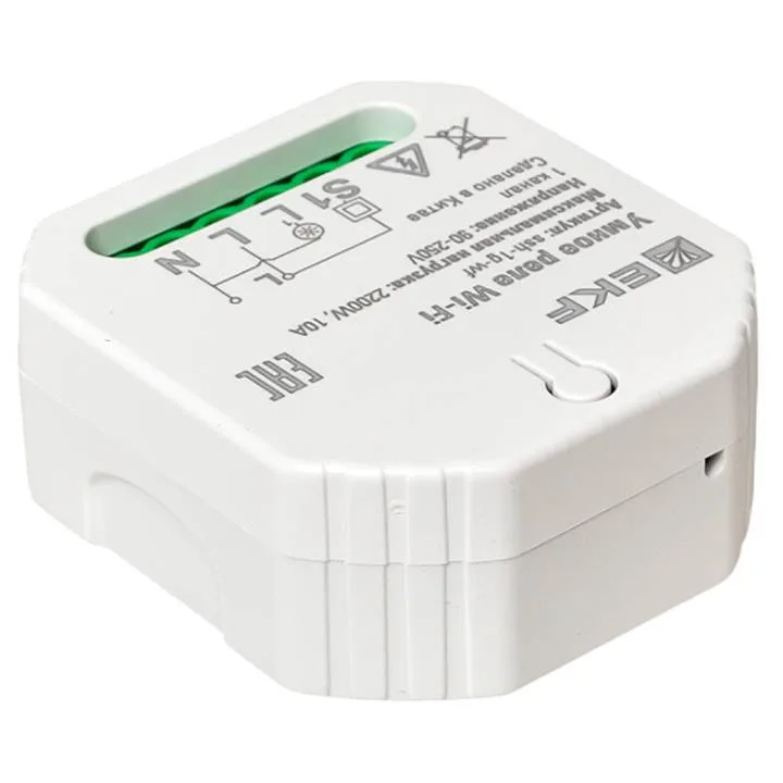 Умное реле в подрозетник 1-канальное Wi-Fi EKF Connect Умное реле в подрозетник 1-канальное Wi-Fi EKF Connect