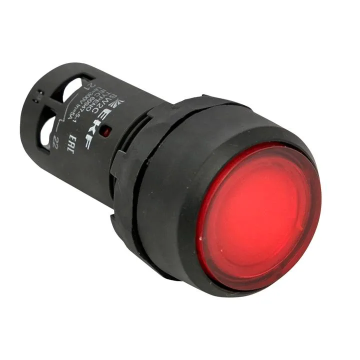 Кнопка SW2C-10D с подсветкой красная NC 230В EKF PROxima Кнопка SW2C-10D с подсветкой красная NC 230В EKF PROxima