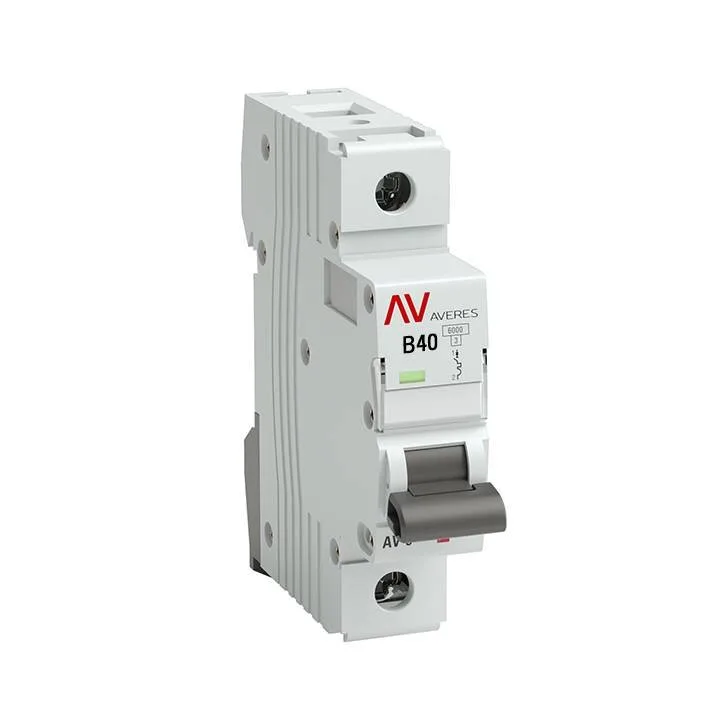 Выключатель автоматический AV-10 1P 40A (B) 10kA EKF AVERES mcb10-1-40B-av Выключатель автоматический AV-10 1P 40A (B) 10kA EKF AVERES mcb10-1-40B-av