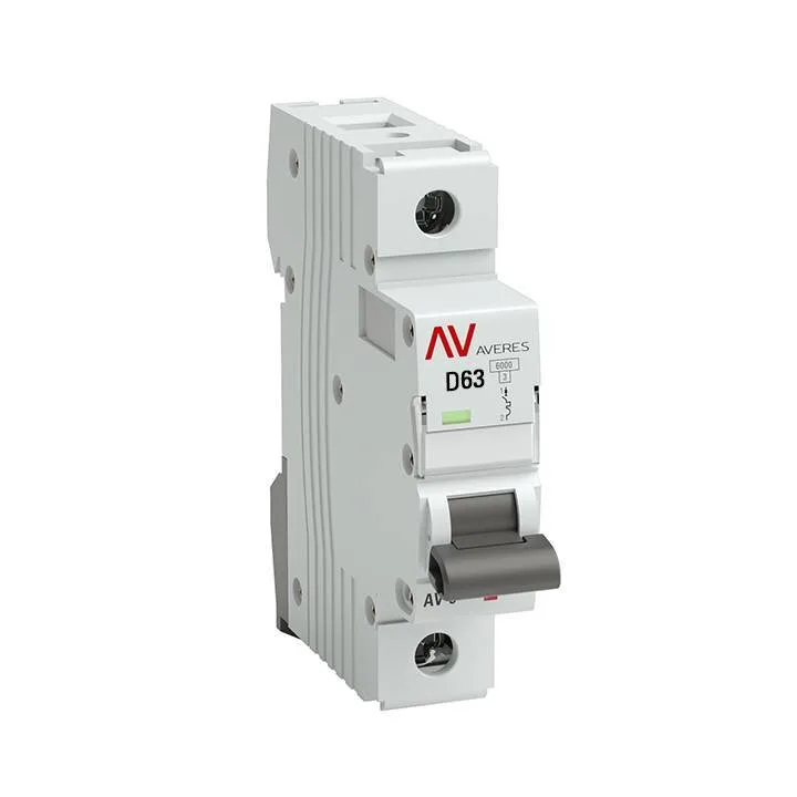 Выключатель автоматический AV-10 1P 63A (D) 10kA EKF AVERES mcb10-1-63D-av Выключатель автоматический AV-10 1P 63A (D) 10kA EKF AVERES mcb10-1-63D-av