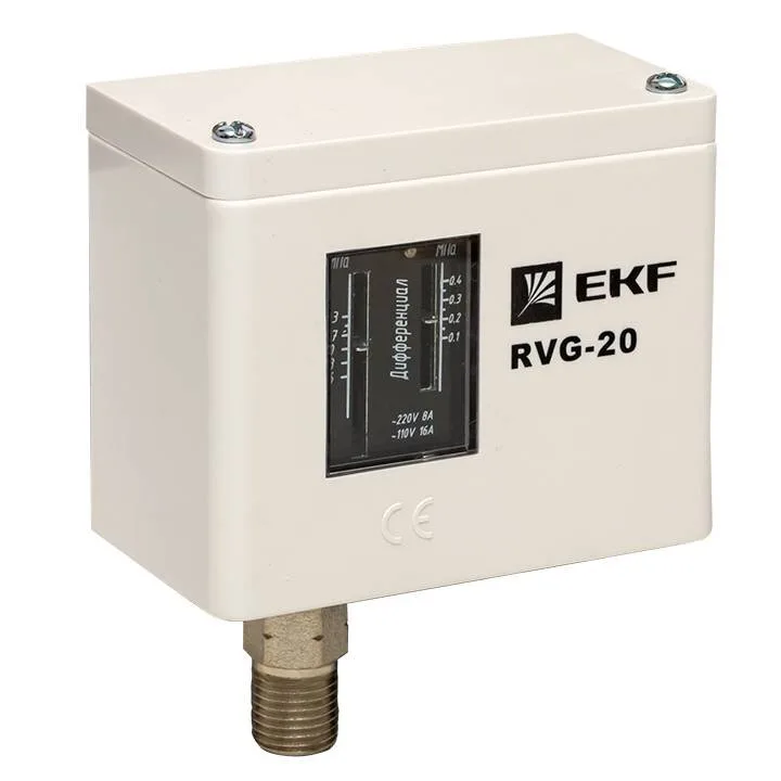 Реле избыточного давления EKF RVG-20-1,6 (1,6 МПа) Реле избыточного давления EKF RVG-20-1,6 (1,6 МПа)