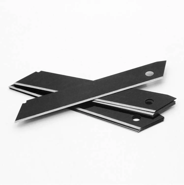 Набор сменных лезвий 18 мм СМ-60 (10 шт, вороненные, SK4, 7 сегментов) EKF Professional