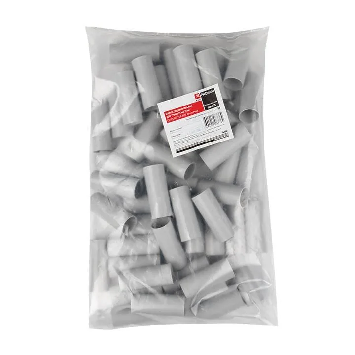 Муфта соединительная для трубы (25 мм) (50 шт) EKF-Plast Муфта соединительная для трубы (25 мм) (50 шт) EKF-Plast