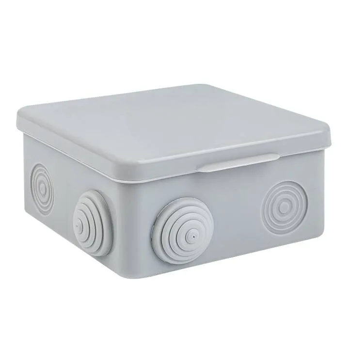 Коробка распаячная КМР-030-014 с крышкой наружная (100х100х55), 8 мембранных вводов IP54 розничный стикер EKF PROxima