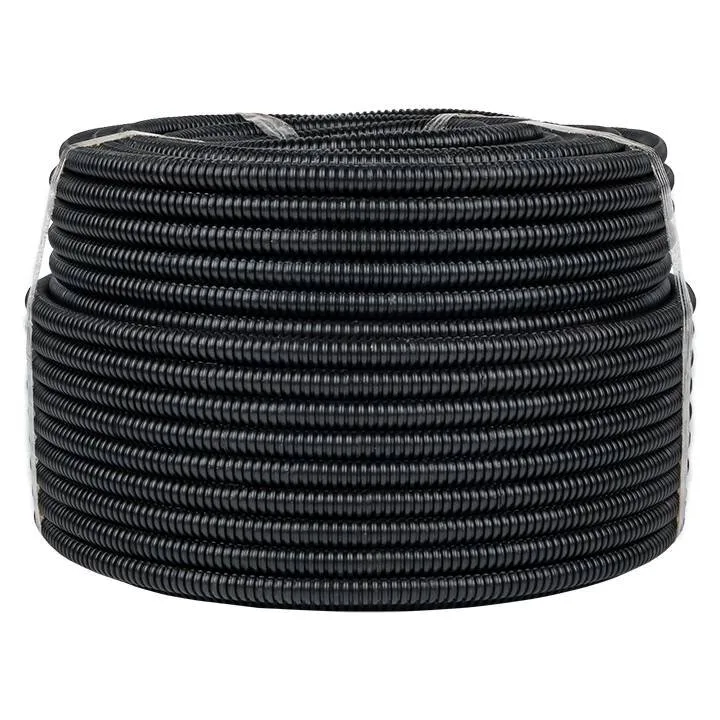 Труба гофр. ПНД с протяжкой d16 мм (100 м) черная EKF-Plast