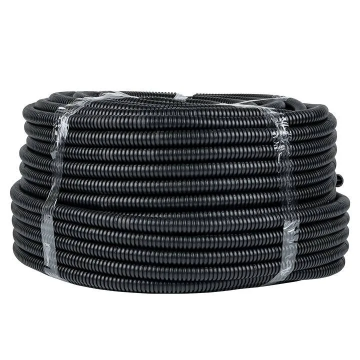 Труба гофр. ПНД с протяжкой d20 мм (25 м) черная EKF-Plast