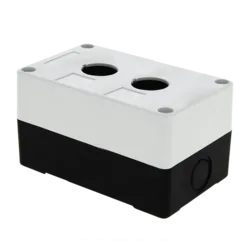 Корпус КП102 пластиковый 2 кнопки белый EKF PROxima