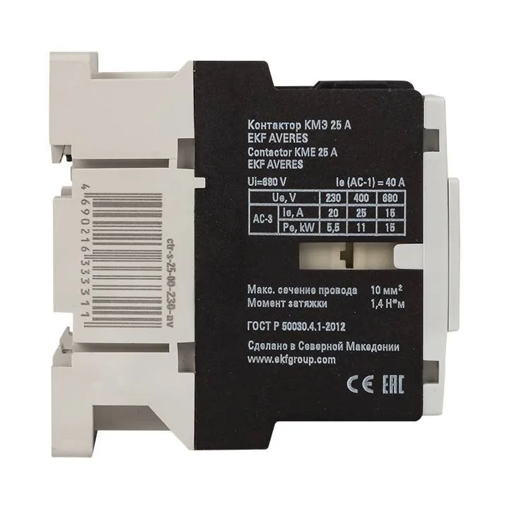 Контактор КМЭ 25А 400В АС EKF AVERES Контактор КМЭ 25А 400В АС EKF AVERES