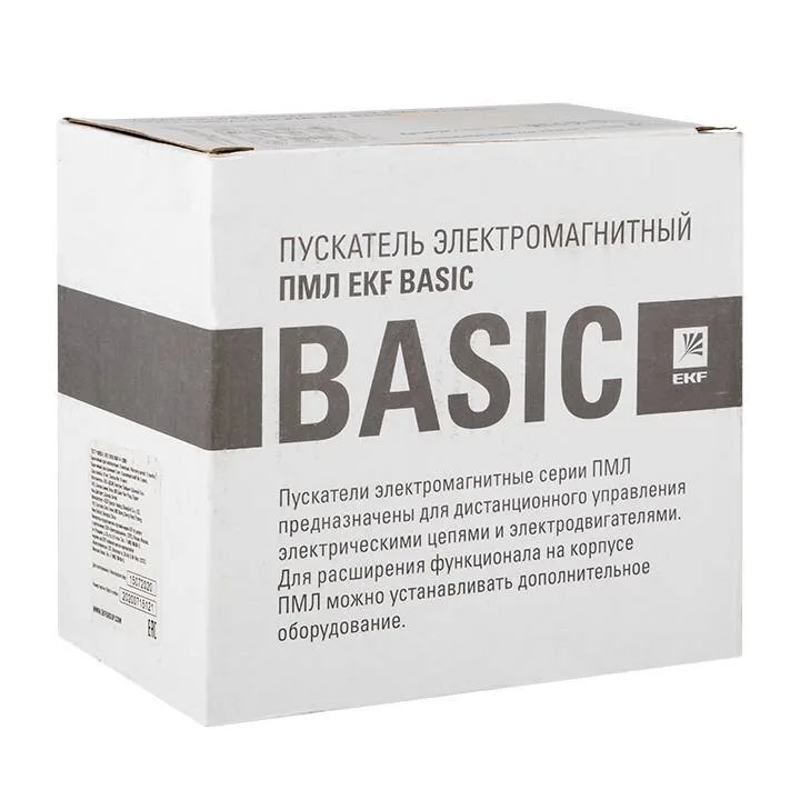 Пускатель электромагнитный серии ПМЛ-4160М 65А 230В EKF Basic Пускатель электромагнитный серии ПМЛ-4160М 65А 230В EKF Basic